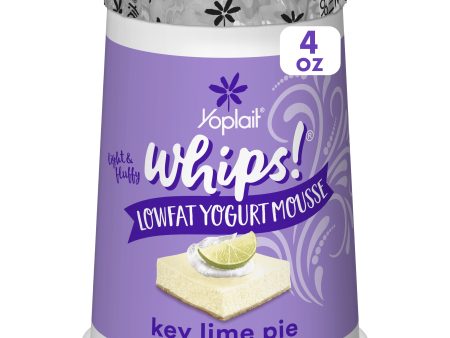 Yoplait Whips Lowfat Yogurt Mousse, Key Lime Pie Flavored Snack, 4 OZ Yogurt Cup For Cheap