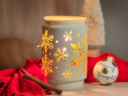 Metal Snowflake Illumination Fragrance Warmer Online Sale