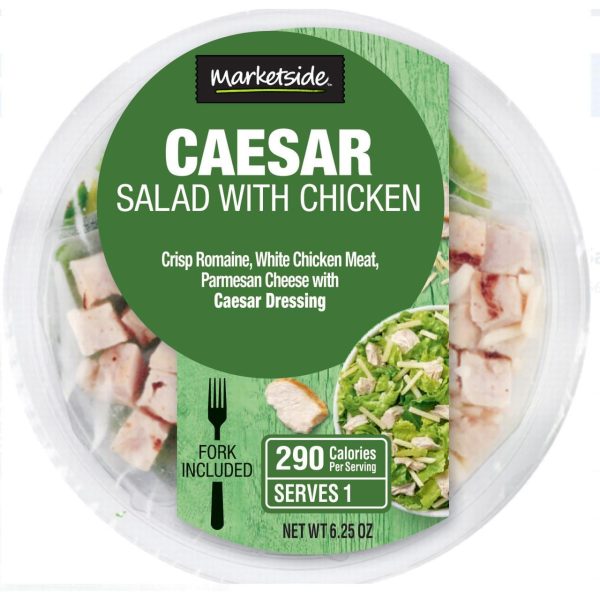 Marketside Caesar Salad with Chicken, 6.25 oz Bowl, Fresh Hot on Sale