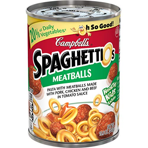 Campbell s SpaghettiOs Canned Pasta, with Meatballs, 15.6 oz Can Online now