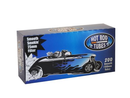 Hot Rod Tube Cigarette Tubes 20mm Filter 200 Count Per Box Smooth 100mm Online Hot Sale