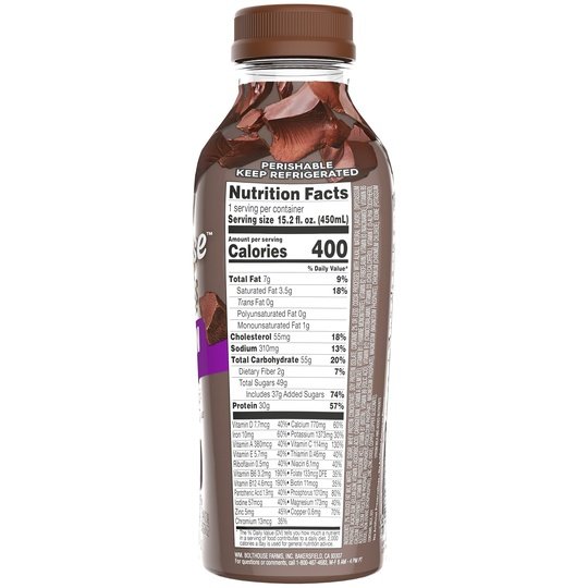 Bolthouse Farms Protein Shake, Protein Plus Chocolate, 15.2 fl. oz. Bottle Sale