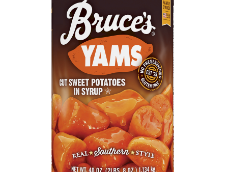 Bruce s Yams Cut Sweet Potatoes in Syrup, Canned Vegetables, 40 oz Discount