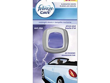 Febreze Car Vent Air Freshener, Midnight Storm, 0.06 Ounce Online