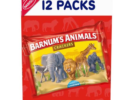 Barnum s Original Animal Crackers, 12 Snack Packs Online Hot Sale