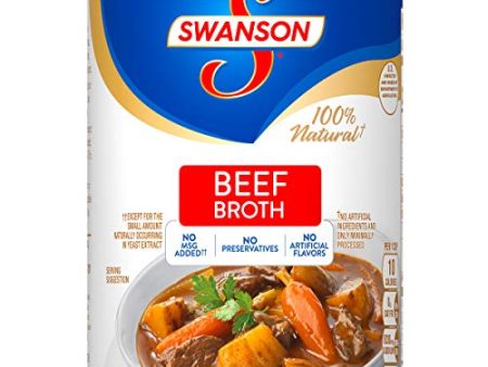 Swanson Clear Beef Broth, 14.5 oz Can Supply