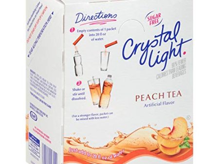 Crystal Light Single Serve Sugar-Free Peach Tea Mix, 2.7 oz. On The Go Packets Cheap