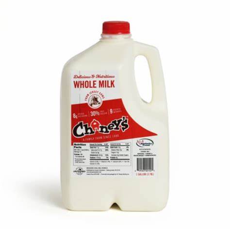 Whole Milk, 1 2 Gallon - Chaney s Dairy For Sale