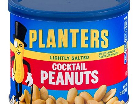 Planters Lightly Salted Cocktail Peanuts 12 oz Canister on Sale