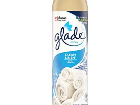 Glade Air Freshener, Aerosol, Clean Linen, 8 oz Can Discount