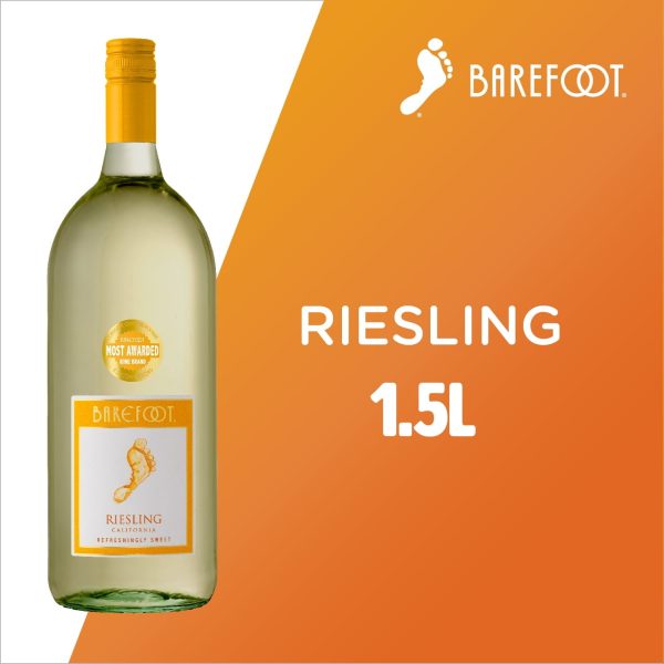 Barefoot Riesling California White Wine, 1.5 Liter Glass Bottle Online