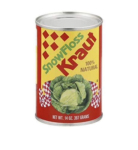 Snow Floss Kraut 100% Natural Sauerkraut 14 oz Can Fashion