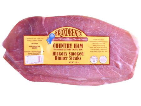 Country Ham Hickory Smoked Dinner Steaks - Broadbent Farm Online