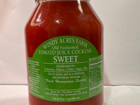 Tomato Juice (Sweet)  - Windy Acres Farm Sale