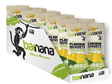 Barnana Chili Lime Organic Plantain Nuggets, 1.5 Ounce (Pack of 12) on Sale