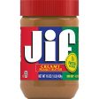 Jif Creamy Peanut Butter, 16 Ounces, 7g (7% DV) of Protein per Serving, Smooth, Creamy No Stir Peanut Butter Hot on Sale