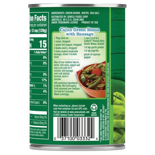 (4 Cans) Libby s French Style Green Beans, Canned Vegetables, 14.5 oz For Discount