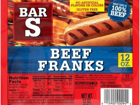 Bar-S Beef Franks, 12 oz, 8 Count For Cheap