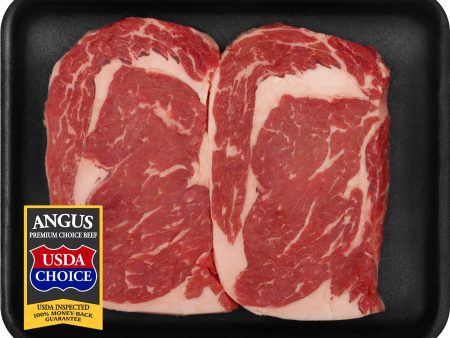 Beef Choice Angus Ribeye Steak Thin, 0.43 - 1.68 lb Tray Online Hot Sale