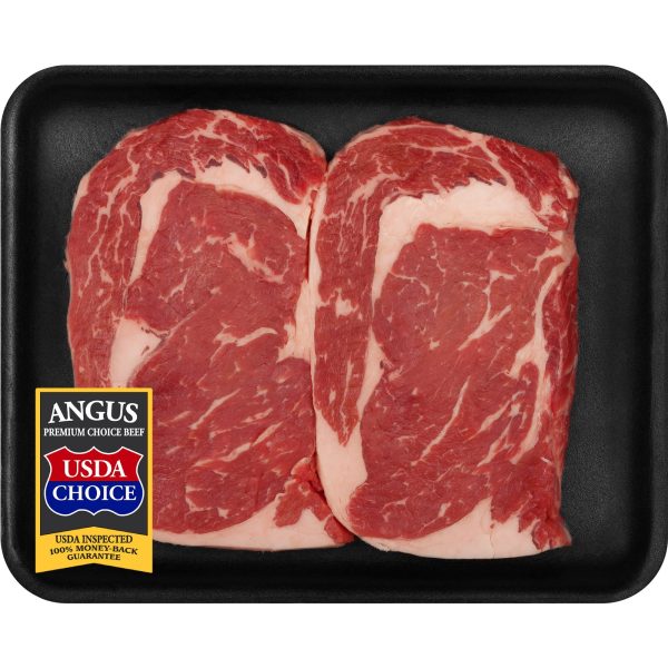 Beef Choice Angus Ribeye Steak Thin, 0.43 - 1.68 lb Tray Online Hot Sale