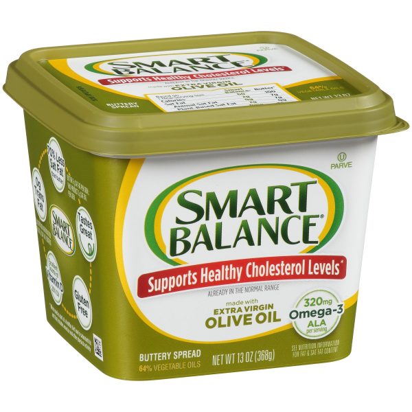 Smart Balance Extra Virgin Olive Oil Buttery Spread, 13 oz Tub Fashion