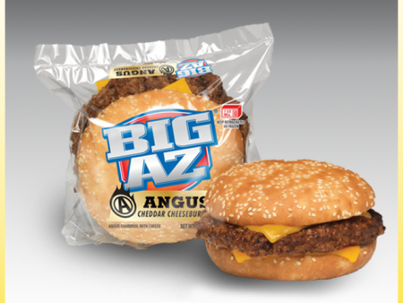 Big AZ Angus Cheddar Cheeseburger Individually Wrapped Cheap