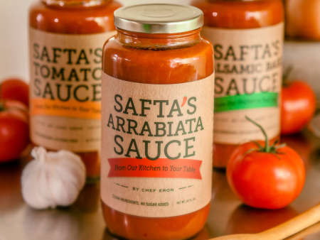 Cured & Crisp Safta s Arrabiata Sauce - 12   32 oz jar Fashion