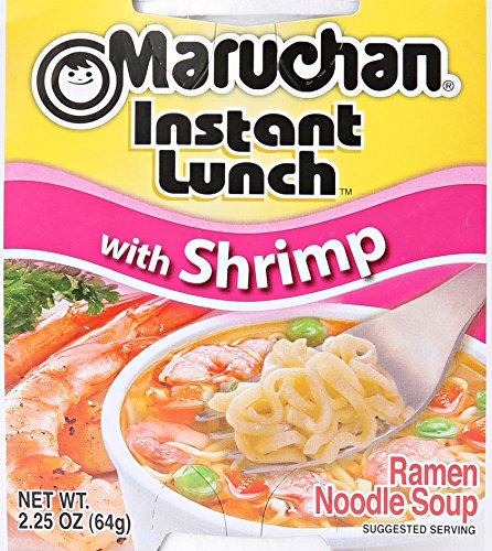 Maruchan Instant Lunch with Shrimp Ramen Noodles with Vegetables 2.25 oz For Sale