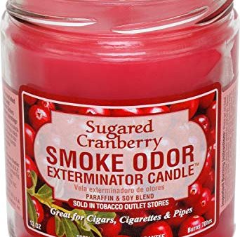 Smoke Odor Exterminator Candle, Sugared Cranberry, 13 oz Online Hot Sale