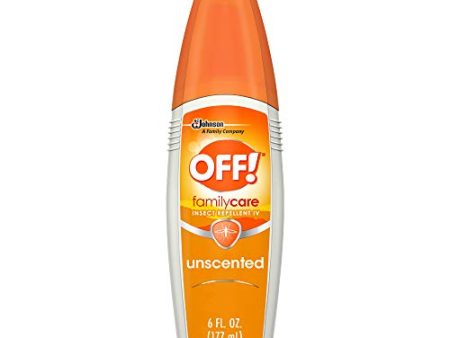 OFF! Family Care Insect & Mosquito Repellent, Unscented with Aloe-Vera,7% Deet 6 oz Online Hot Sale