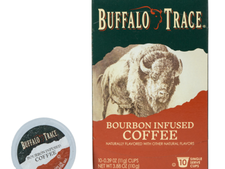 Buffalo Trace Bourbon Flavored medium roast Coffee for Single Serve Coffee Makers (10 Count) Fashion